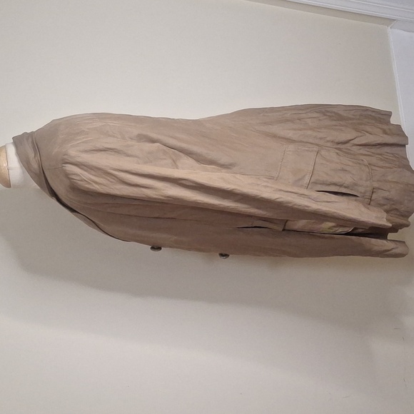 CAbi Treasure Hunter Steampunk Jacket Trench Coat Beige Cotton Blend SZ M - Picture 12 of 14